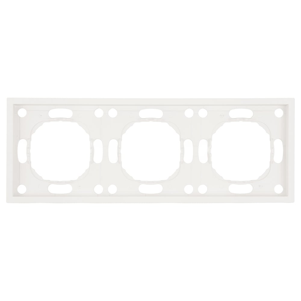 Изображение товара Рамка STEKKER PFR00-5003-01 3-местная белый фарфор серия Эмили