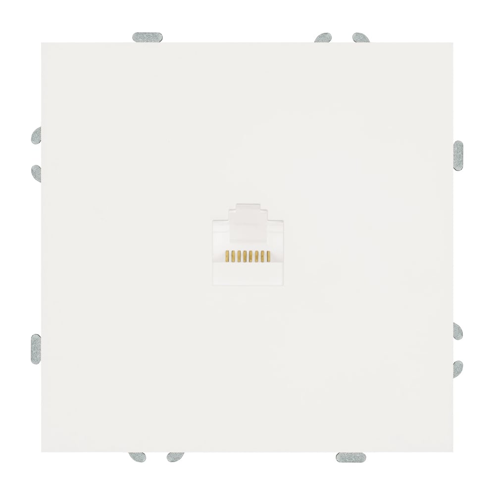 Изображение товара Розетка компьютерная 1-местная RJ-45 серия Эмили белый мягкий touch