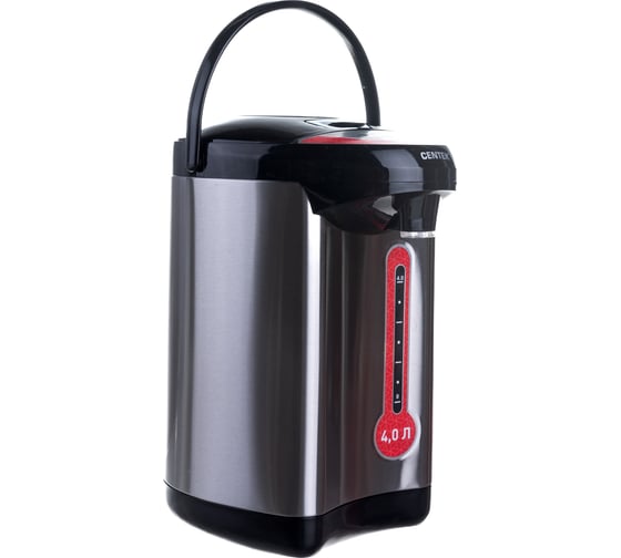 Изображение товара Термопот Centek 4л, 750Вт, 3 способа подачи воды, корпус из нержавеющей стали CT-0081 Black