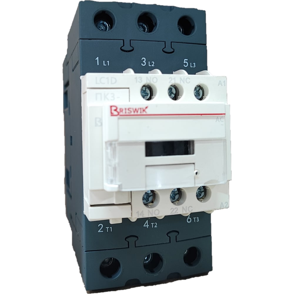 Изображение товара Контактор Briswik ПК3-0651142LC1D 65А 42V/AC 1НО/1НЗ LC1D06511D7.BR