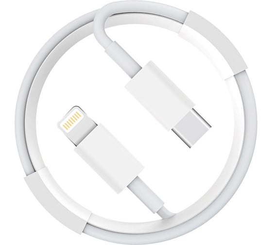 Изображение товара Кабель ENERGY ET-34 USB-С/Lightning (для продукции Apple), 1 м, 20 Вт, белый 108051