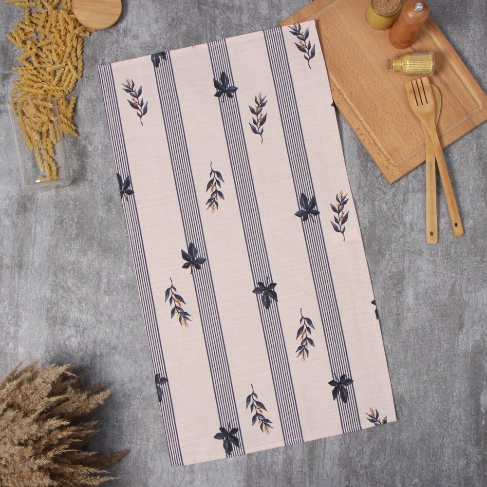 Изображение товара Полотенце Этель Leaves 40x73 см 100% хлопок, бежевое, плотность 220 г/м2