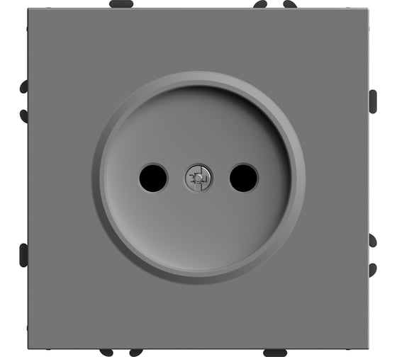 Изображение товара Розетка 1-местная STEKKER с защитной шторкой (механизм), б/з, 250В, 16А, серия Эмили, RST16-5109-10, платиново-серый, soft touch, 49954