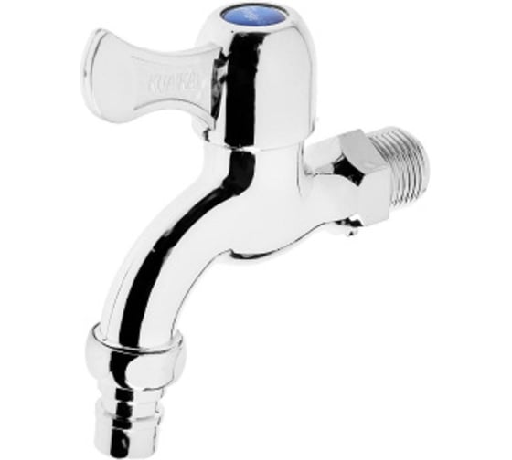 Изображение товара Кран водоразборный со штуцером GRIALE дачный, хром, моно, на одну воду GR5541244