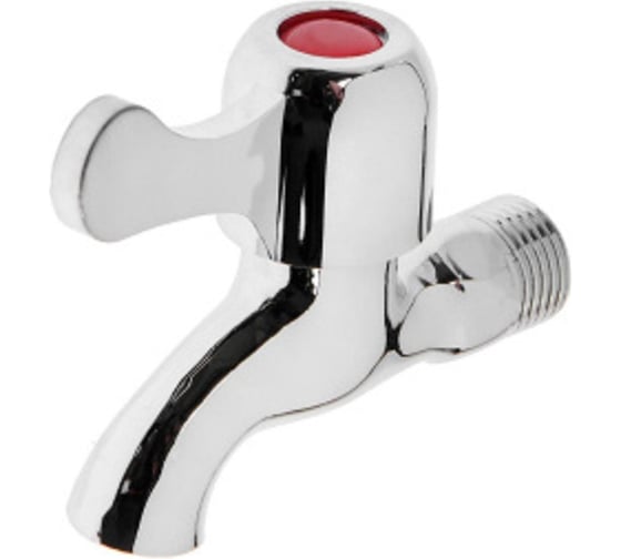Изображение товара Кран водоразборный GRIALE дачный, хром, моно, на одну воду, кран-букса GR5541245