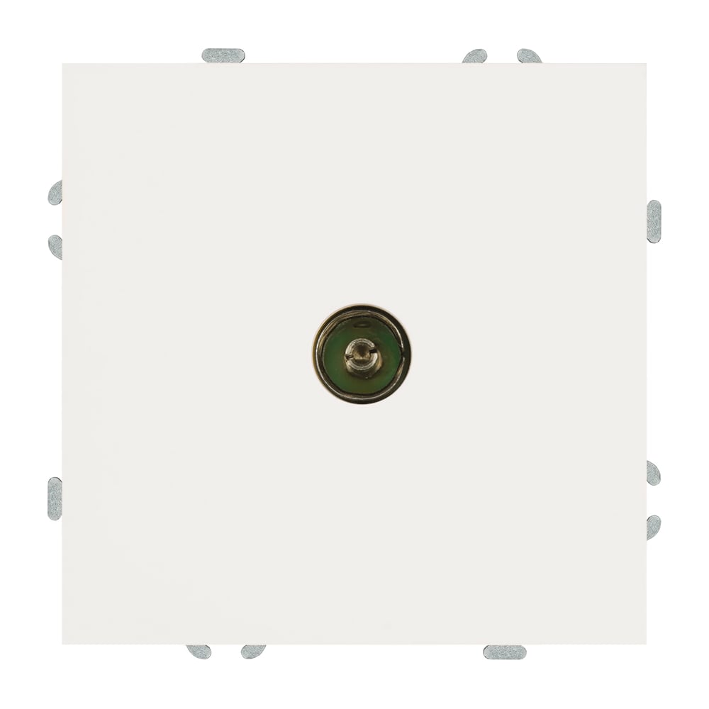 Изображение товара Розетка телевизионная STEKKER 1-местная 75 Ом белый фарфор soft touch