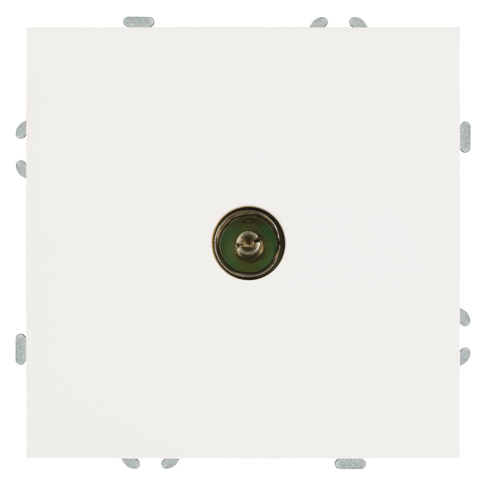 Изображение товара Розетка телевизионная STEKKER 1-местная 75 Ом белый фарфор soft touch