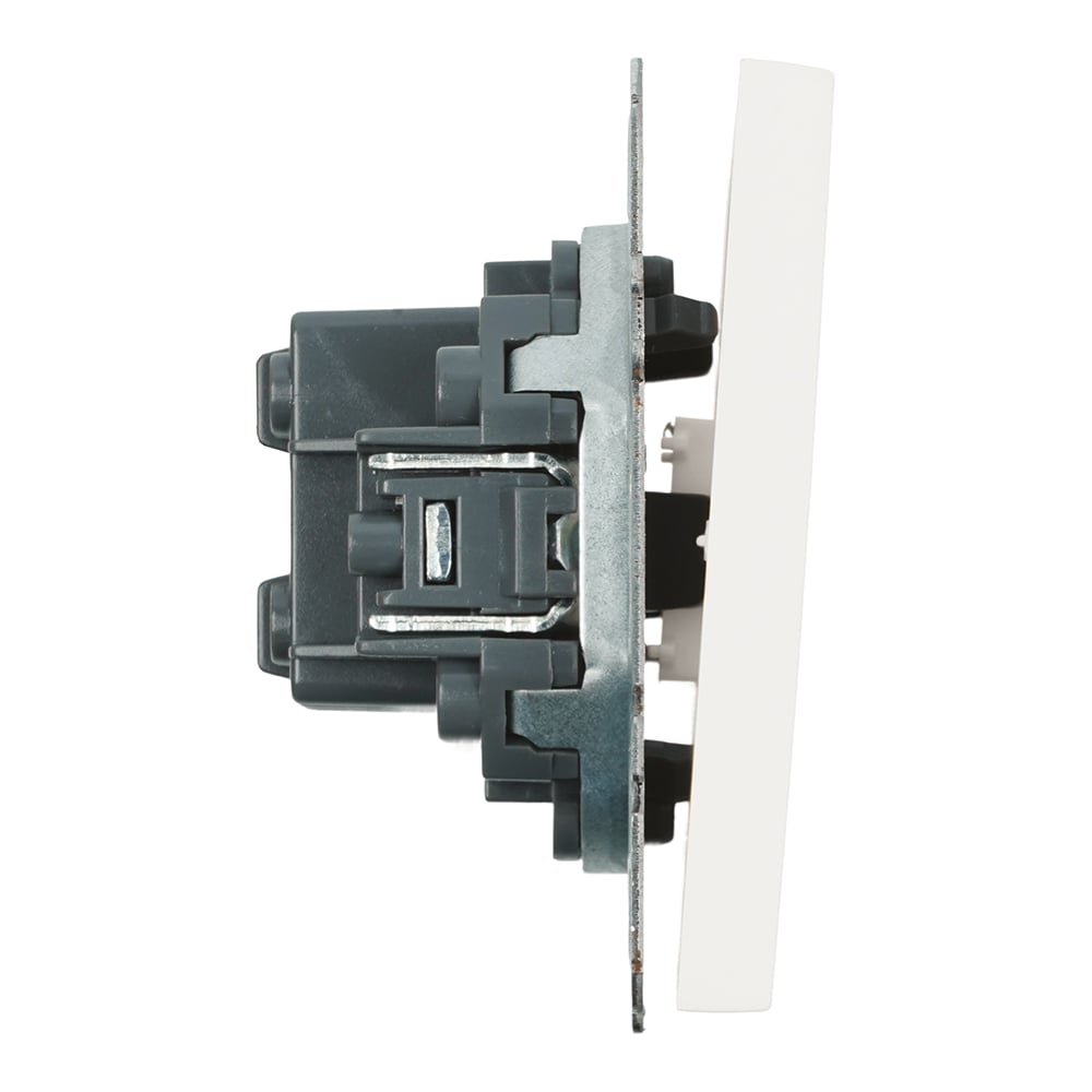 Изображение товара Переключатель перекрестный 1-клавишный серии Эмили STEKKER RSW10-5110-01 белый фарфор