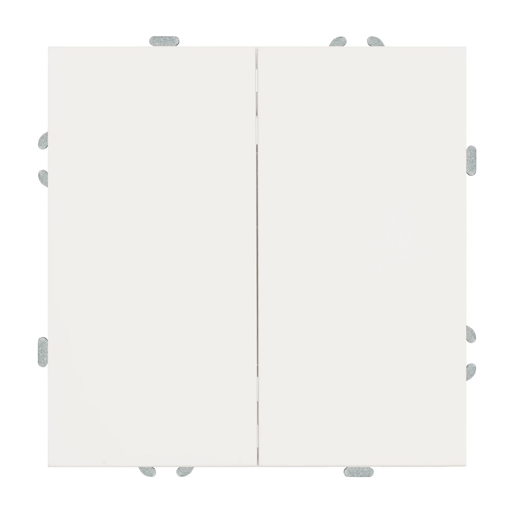 Изображение товара Переключатель 2-клавишный механический серия Эмили STEKKER RSW10-5107-01 белый