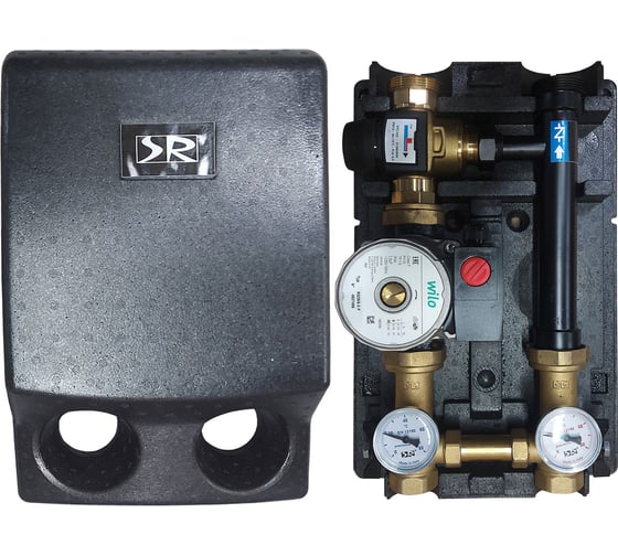 Изображение товара Группа быстрого монтажа SR Rubinetterie THERMOMIX 1", с насосом Wilo RS 25/6, справа 1015-2500WA00