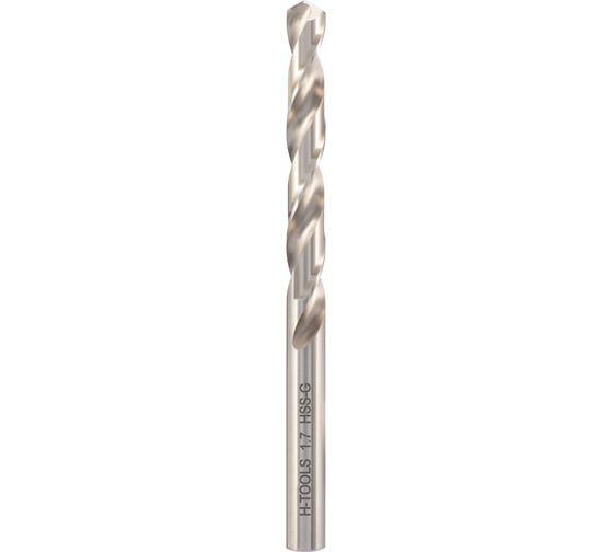 Изображение товара Сверло по металлу 1.7x43/20 мм, DIN338, h8, HSS-G Pro H-Tools 214017HT