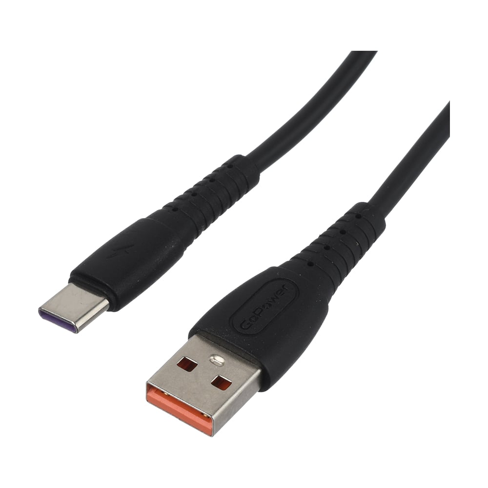 Изображение товара Кабель GoPower GP07T USB (m)-Type-C (m) 1.0м 2.4A силикон черный 00-00022800 Изображение товара Кабель GoPower GP07T USB (m)-Type-C (m) 1.0м 2.4A силикон черный 00-00022800