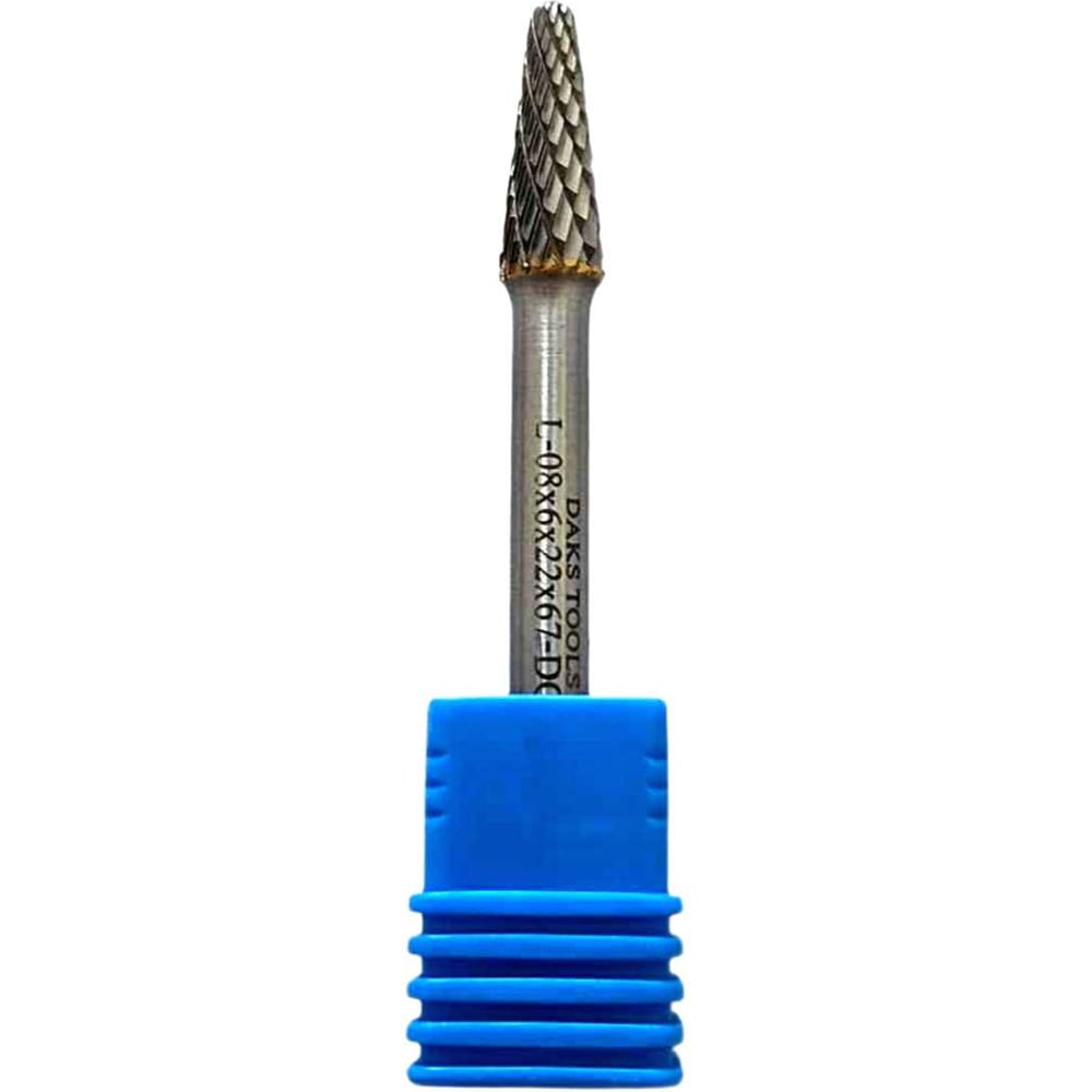 Изображение товара Бор-фреза L-08x6x22x67-DC-J DAKSTOOLS для металлов и чугуна