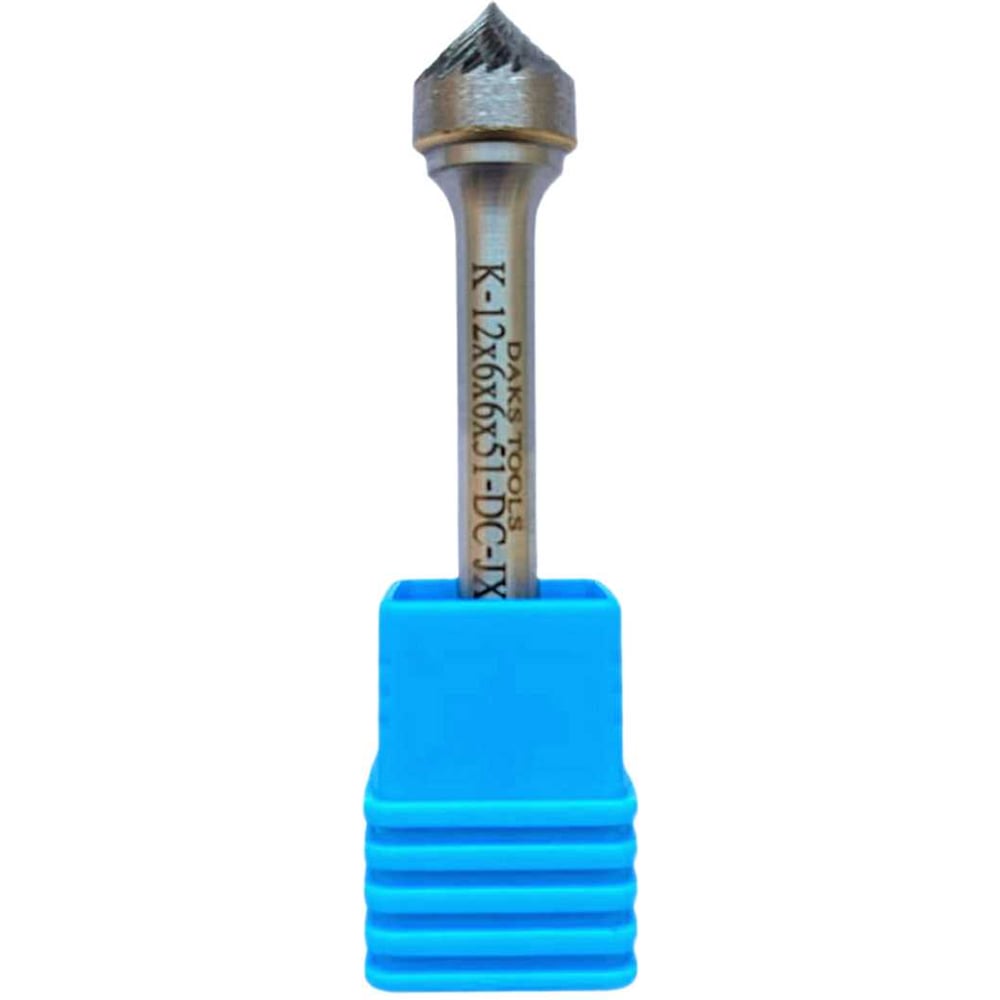 Борфреза коническая форма с углом 90 DAKSTOOLS K-12мм, DC-двойная насечка K126651DC