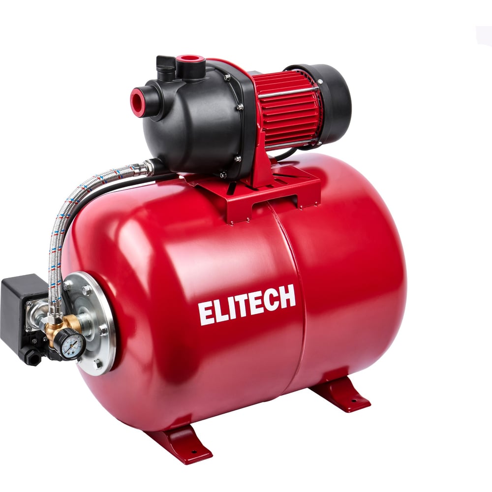 Изображение товара Насосная станция Elitech САВ 1200-50П мощность 1200 Вт 50 л бак