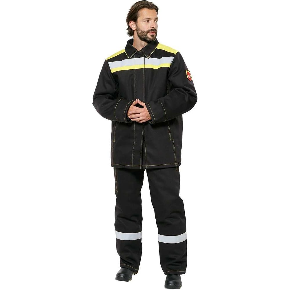 Изображение товара Костюм сварщика Файмер II черный для зимы, защита от искр и брызг, Рост 182-188