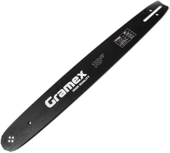 Изображение товара Шина для цепи 18", шаг цепи 0.325, 72 звена Gramex 010935