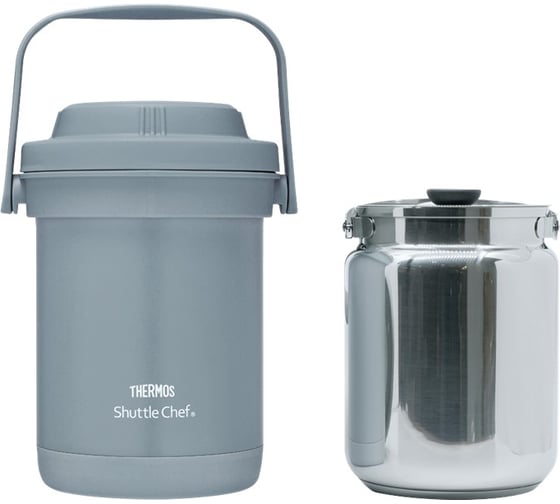 Изображение товара Термос THERMOS тм TCRA-1801-NEBL из нержавеющей стали, с емкостью для еды, 1.8 л 563347