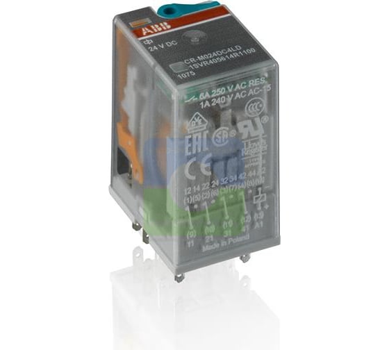 Изображение товара Реле ABB CR-M230AC2L 230B AC 2ПК (12A), СИД индикация 1SVR405611R3100
