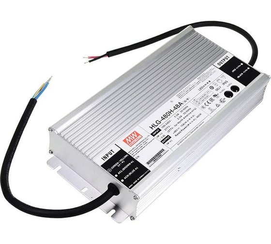Изображение товара LED-драйвер Mean Well HLG-480H-48A AC-DC 480Вт Т02602489
