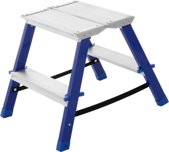 Изображение товара Стремянка STAIRS стальная двухсторонняя с мини-платформой 2 ступени CMP202