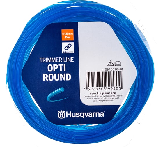 Изображение товара Корд триммерный Opti Round (1.5 мм х 15 м; круг) Husqvarna 5976688-01