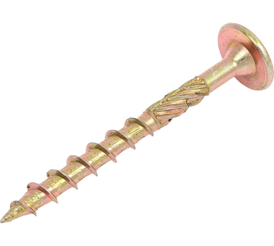 Изображение товара Саморез 23 Болта 6x60 мм, по дереву, с прессшайбой, Тorx, ЖЦ, 10 шт. спд660к