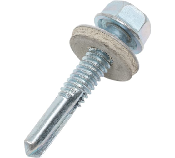 Изображение товара Кровельный саморез 23 Болта 6.3x32 мм, с шайбой и увеличен. сверлом, 50 шт. 11419