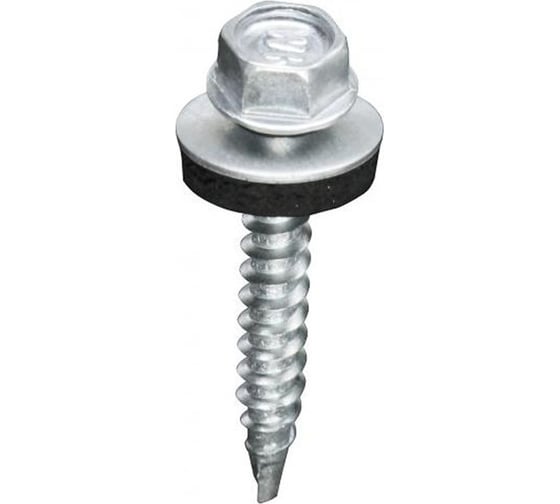 Изображение товара Кровельный саморез 23 Болта 6.3x70 мм, с шайбой (под сверло), ОЦ, 100 шт. 11424