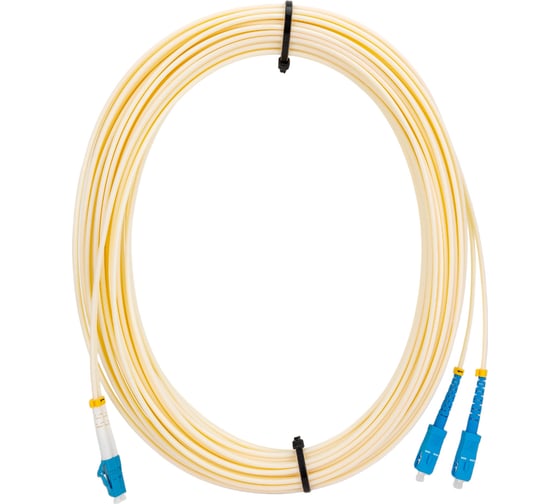 Изображение товара Оптический патч-корд TopLAN дуплексный 657A1, 15 м, DPC-TOP-657A1-LC/U-SC/U-15