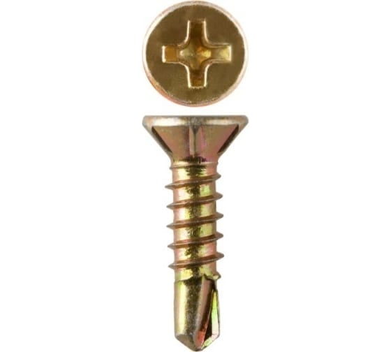 Изображение товара Оконный саморез 23 Болта под сверло, 3.9x35 мм, ЖЦ, 10 шт. B07103903567035ф10