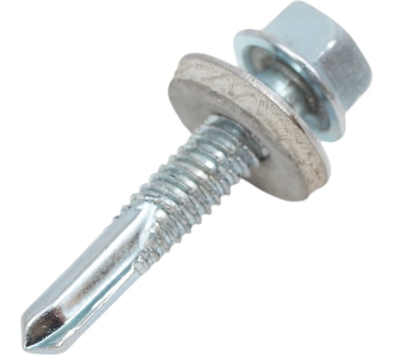 Изображение товара Кровельный саморез 23 Болта 6.3x32 мм, с шайбой и увеличен. сверлом, 100 шт. 11427