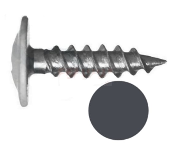 Изображение товара Саморез с прессшайбой 23 Болта 4.2x19 мм, острый, RAL7024 (серый), 50 шт. AB370420197JA98ф50