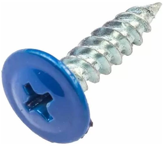 Изображение товара Саморез с прессшайбой 23 Болта 4.2x16 мм, острый, RAL5005 (синий), 50 шт. B00214201655907ф50