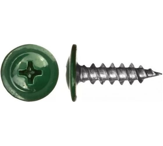 Изображение товара Саморез с прессшайбой 23 Болта 4.2x16 мм, острый, RAL6005 (зеленый), 50 шт. B00234201665A07ф50