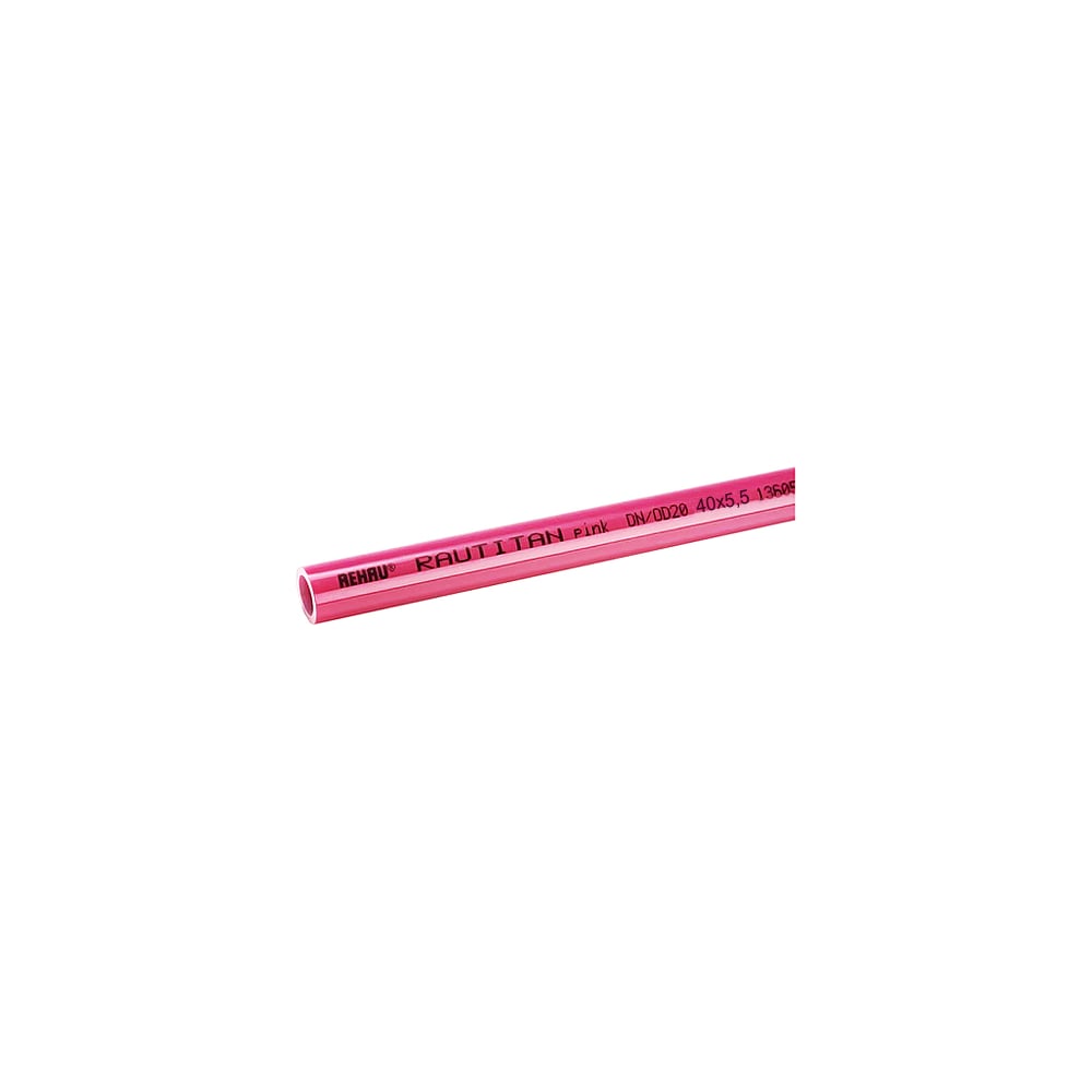 фото Труба rehau rautitan pink+, 40x5.5, штанга 6 м