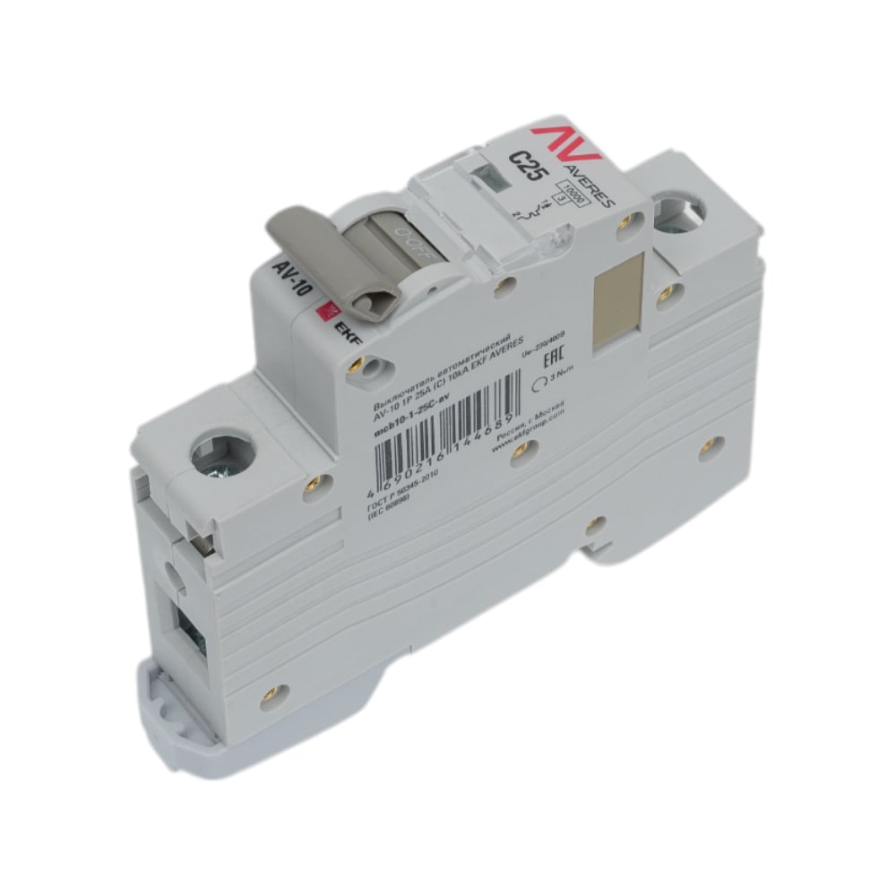 Автоматический выключатель EKF AVERES AV-10 mcb10-1-25C-av