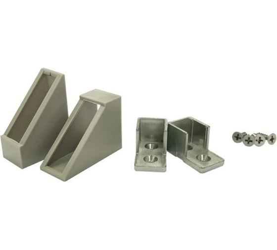 Изображение товара Штангодержатель Mebax боковое крепление, серый жемчуг 2 шт/уп, 00-00001127