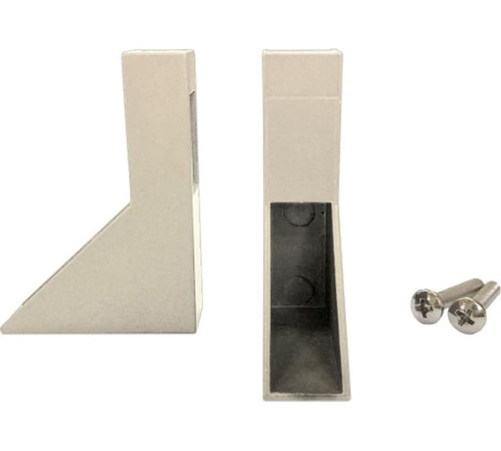 Изображение товара Штангодержатель Mebax верхнее крепление, серый жемчуг 2шт/уп, 00-00001110