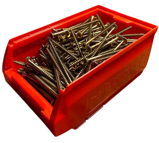 Изображение товара Шуруп для дерева 23 Болта 6x80 мм, ЖЦ, в контейнере, 150 шт. AB7106008065G07ф150