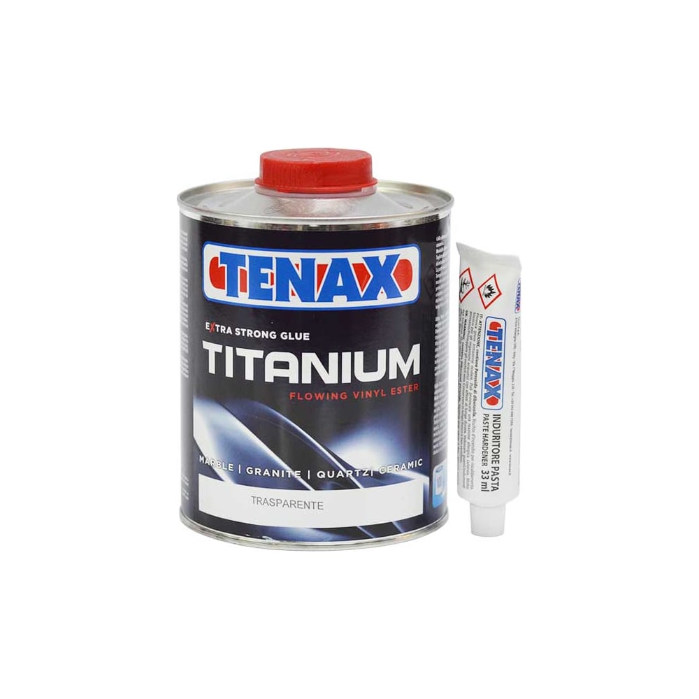 фото Полиэфирный клей tenax titanium liquido прозрачный, 0.125 л 039.210.6264