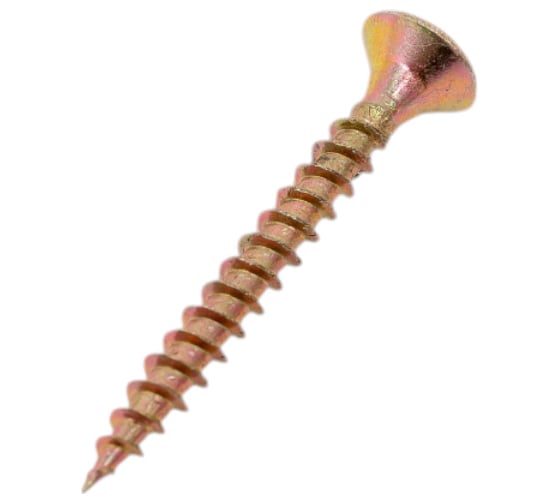 Изображение товара Шуруп саморез потайной для дерева 23 Болта 3x25 мм, ЖЦ, 10 шт. B04003002563S07ф10