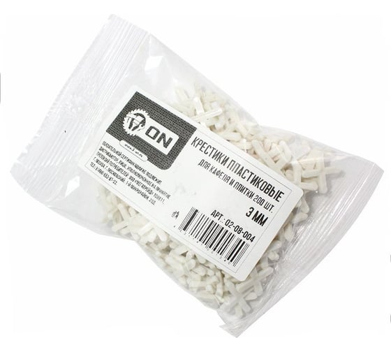 Изображение товара Крестики для кафеля и плитки (150 шт; 3 мм) ON 02-08-004