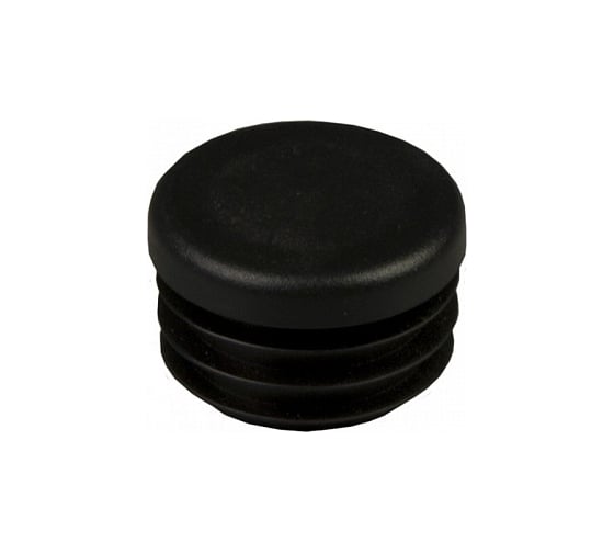 Изображение товара Заглушка для труб 23 Болта круглая, d 42 мм, черная, 10 шт. 26-0100