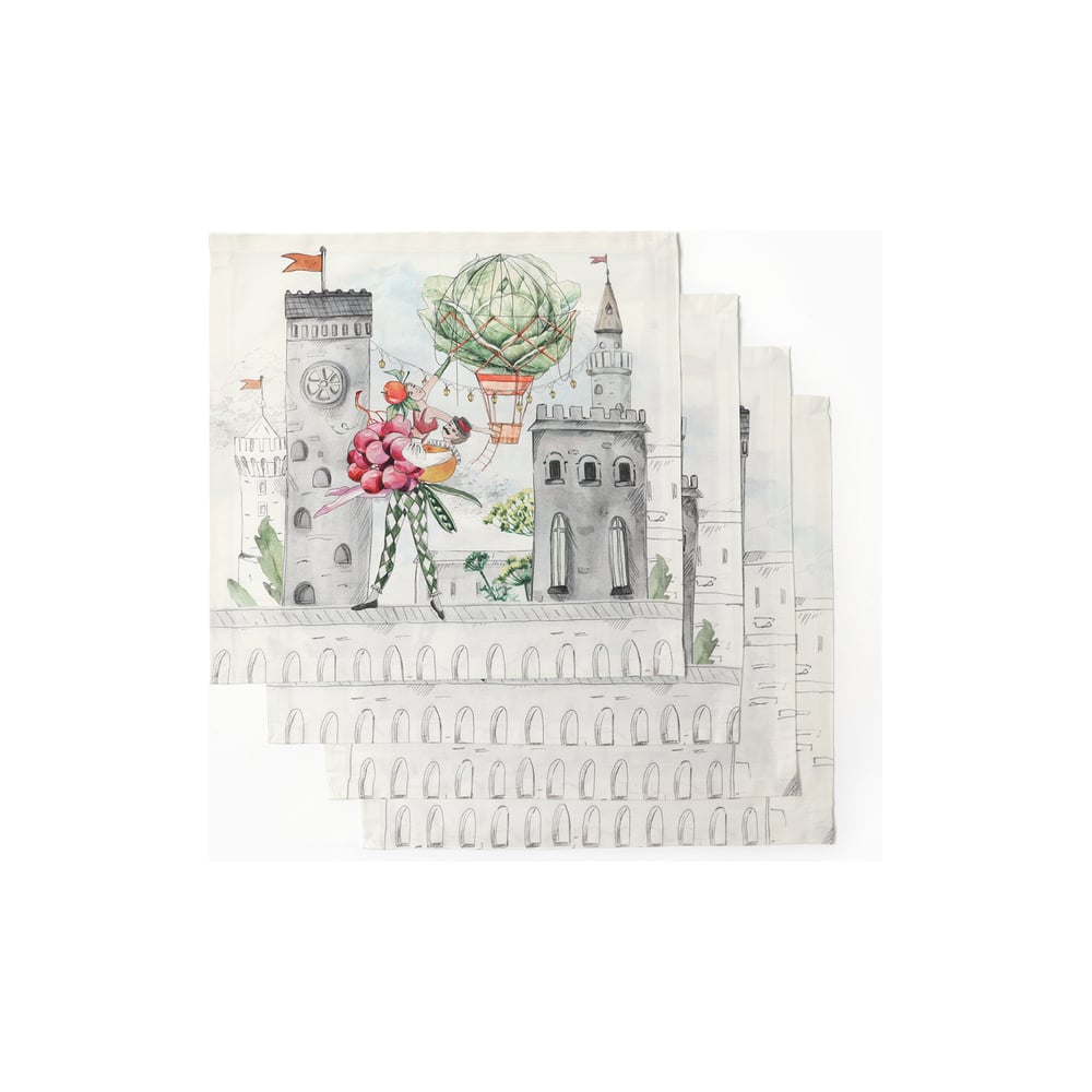Изображение товара Набор салфеток Этель Circus show 40x40см-4 шт. , 100% хл. , 190 г/м2 10362062