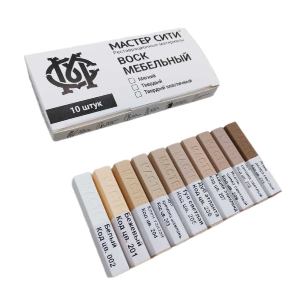 Изображение товара Воск для мебели Мастер Сити мягкий 10 цветов 2013005