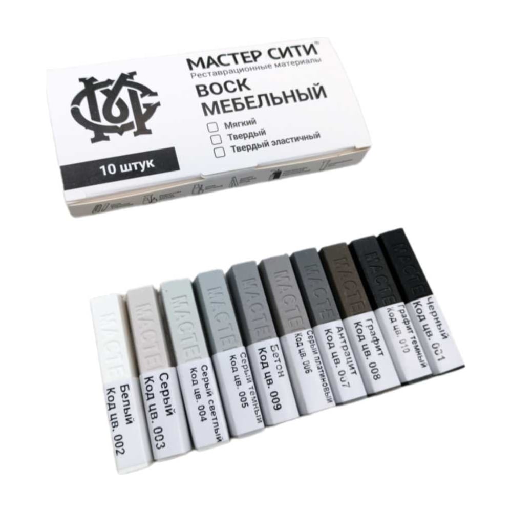 Изображение товара Воск для мебели Мастер Сити серый 2013010 для внутреннего использования