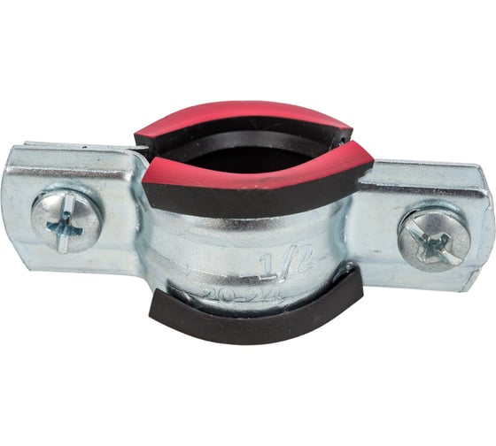 Изображение товара Хомут с винтовым креплением Стройбат 1/2" 20-24 мм белый цинк 6 шт. 308830