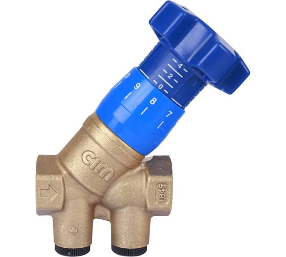 Изображение товара Клапан балансировочный ручной Cimberio CIM 787OT/2R 12  787ОТ/2R 1/2 обычн. латунь K RG008TBK7JP1J4