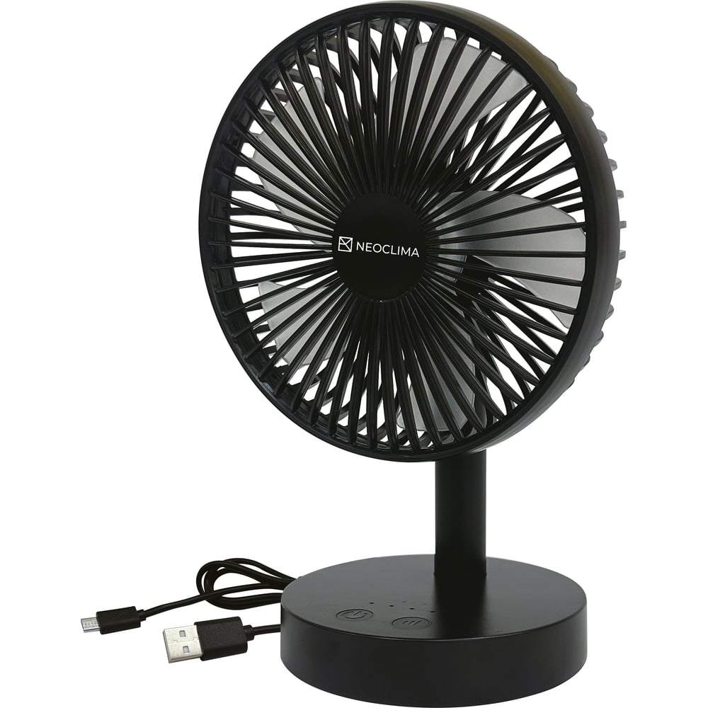 Изображение товара Вентилятор настольный NeoClima RDF-600 с аккумулятором и USB-портом